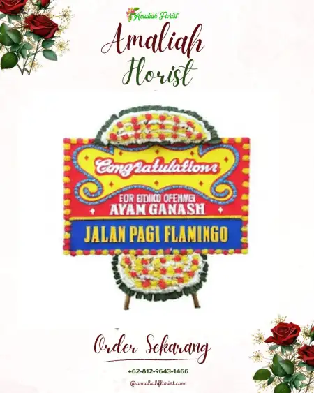 Sewa Papan Bunga Mandioli Utara