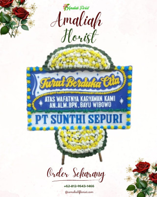 Papan Bunga Duka di Mandioli Utara